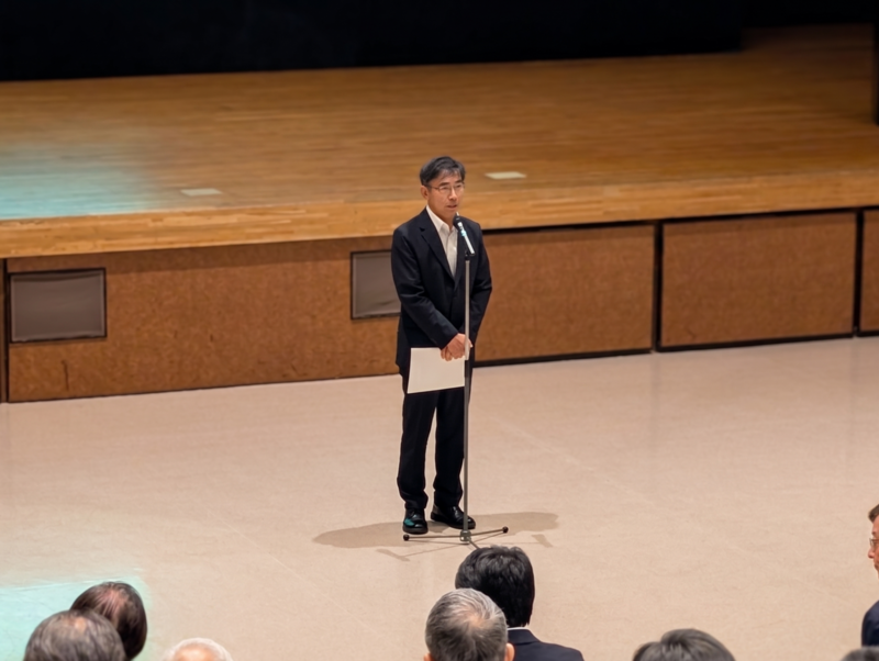来賓挨拶をされる筒井多気町長